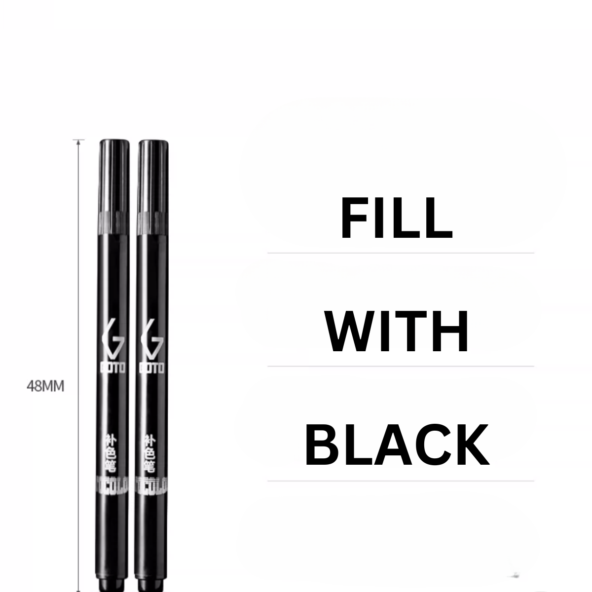 GOTO Sneaker Shoe Color Restoration Pen 2 Pack - Color Repair for Shoe