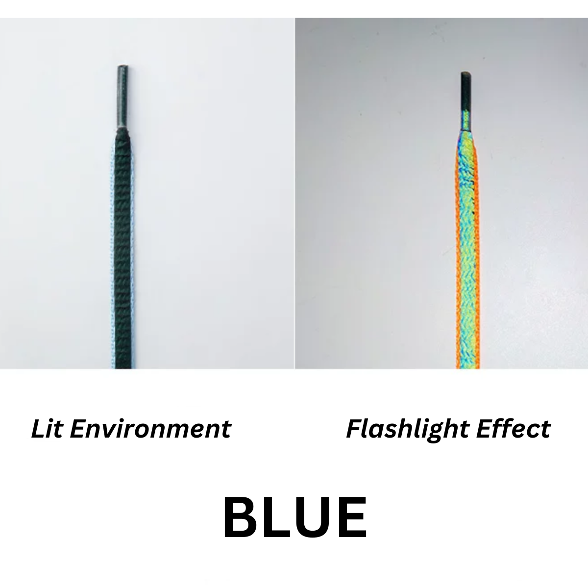 LANCEMAKER 3M Holographic Reflective Shoelaces Shoe string Multiple Colors Available Suitable for Sneakers Canvas Shoes and Athletic Shoes 1 Pair