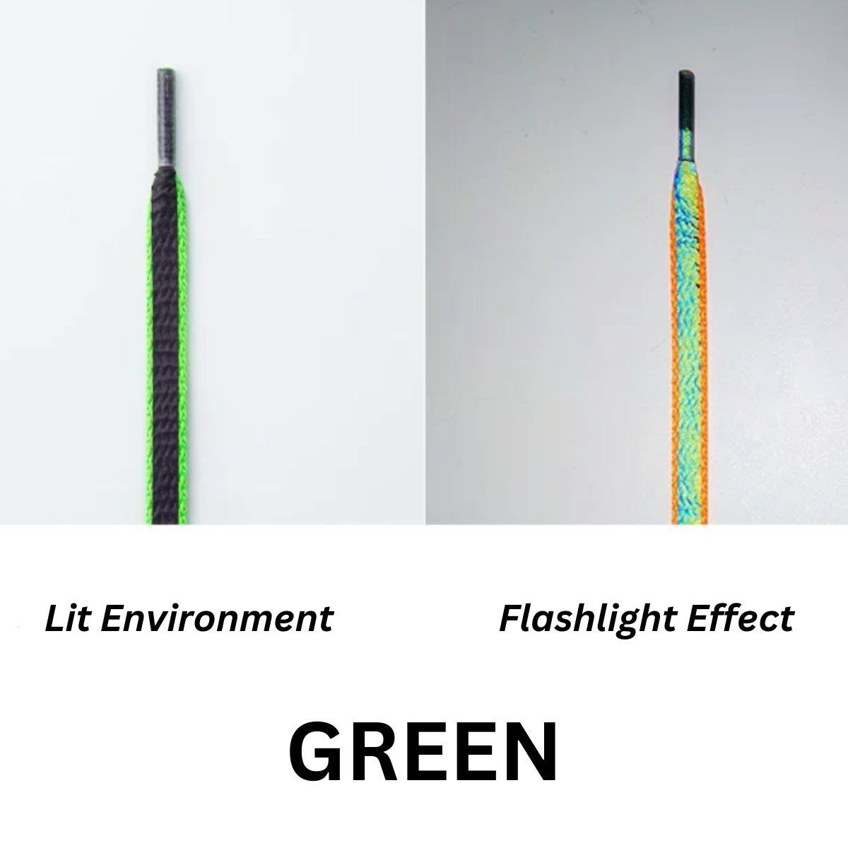 LANCEMAKER 3M Holographic Reflective Shoelaces Shoe string Multiple Colors Available Suitable for Sneakers Canvas Shoes and Athletic Shoes 1 Pair