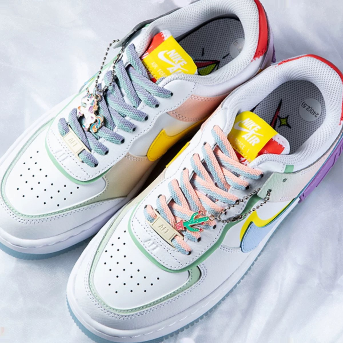 LANCEMAKER Cotton Shoelaces Shoe string Dual-Tone Macaron Edition & Sunflower Limited Edition Suitable for Sneakers Canvas Shoes and Athletic Shoes 1 Pair