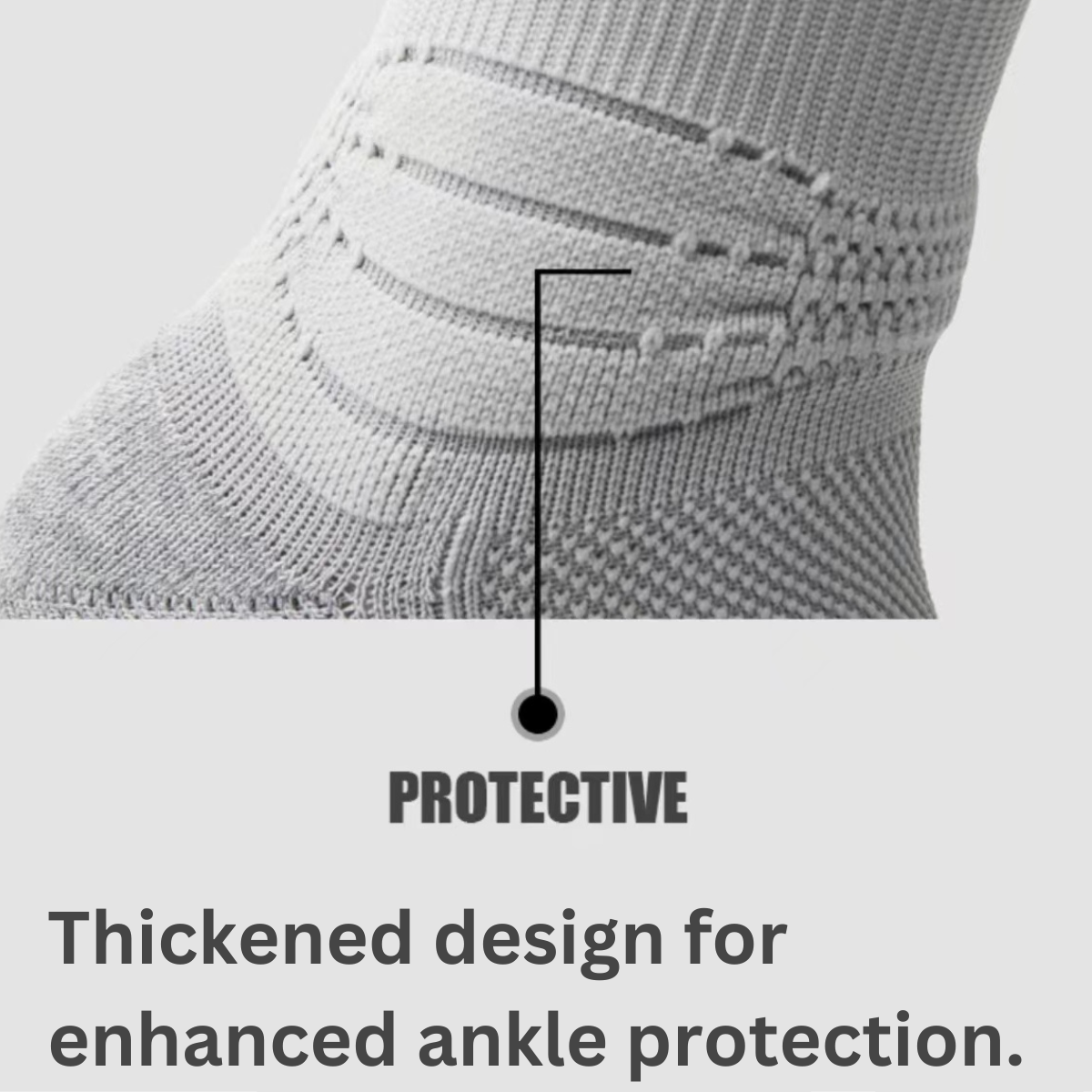 LANCEMAKER Men's Long Basketball Socks - Thickened Breathable Sweat-Absorbing Athletic Socks