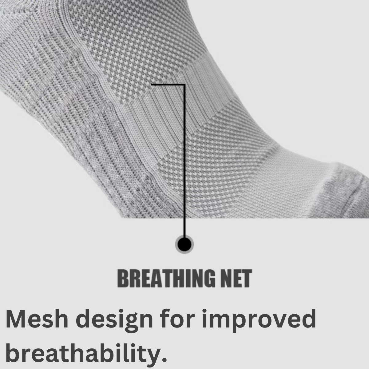 LANCEMAKER Men's Long Basketball Socks - Thickened Breathable Sweat-Absorbing Athletic Socks