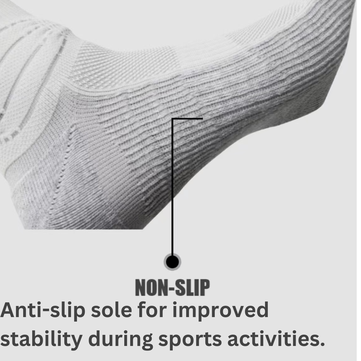 LANCEMAKER Men's Long Basketball Socks - Thickened Breathable Sweat-Absorbing Athletic Socks