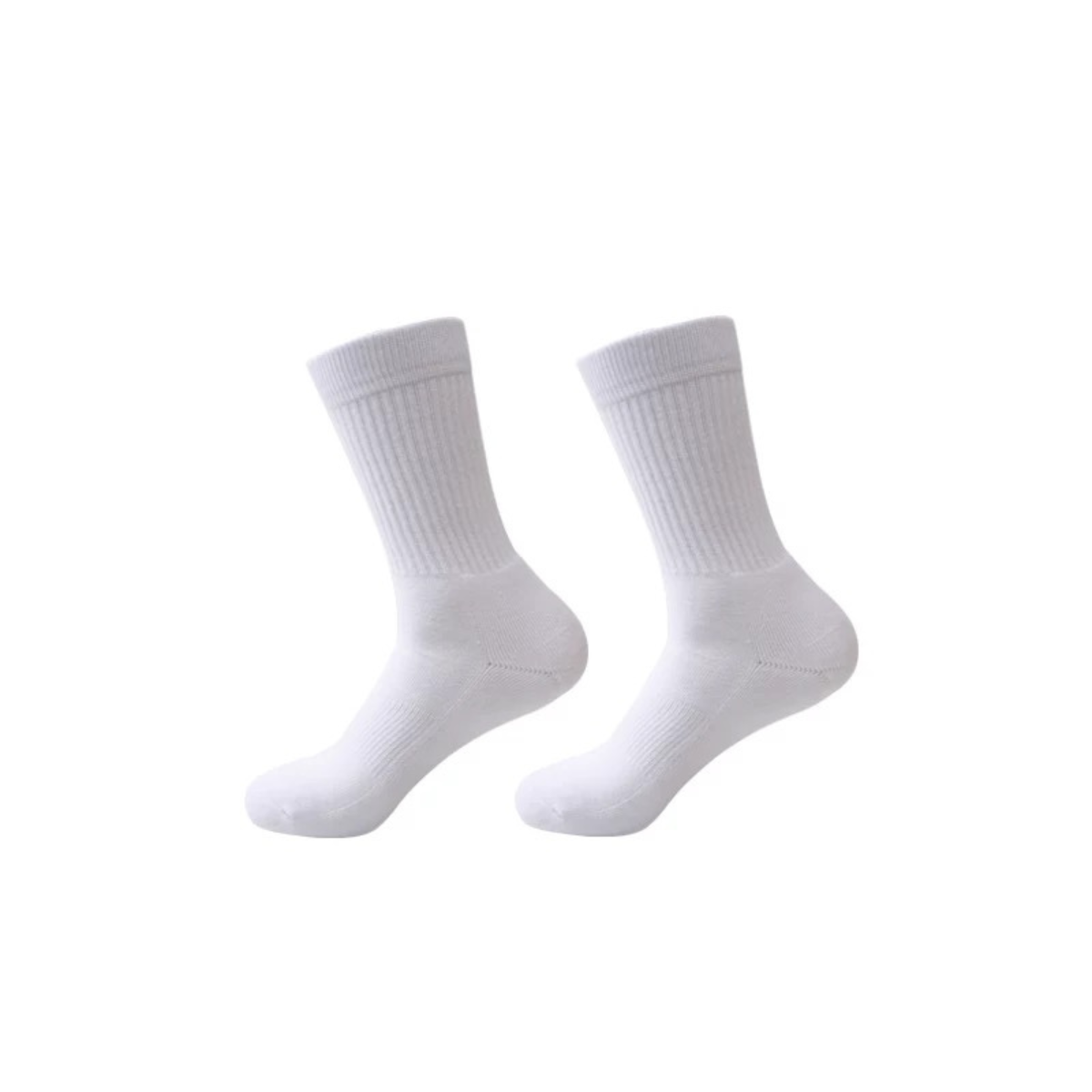 LANCEMAKER Men’s and Women’s Mid-Calf Socks Thickened Sports Socks Solid Color