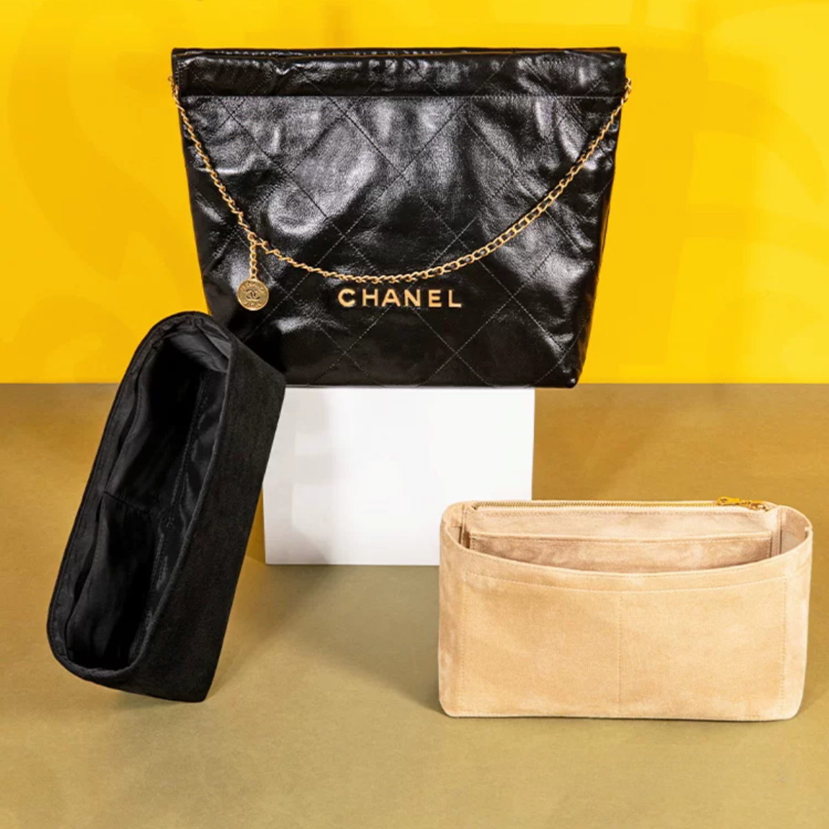 LUOFEIYU Handmade Bag Organizer Bag Inner Compatible with Chanel 22 Ba