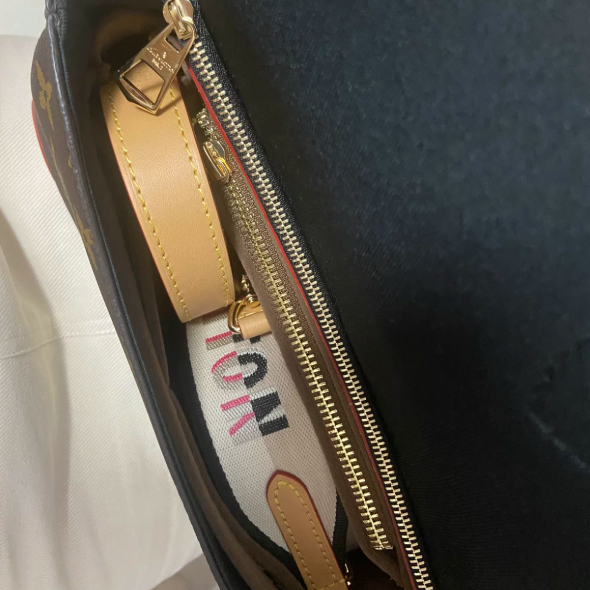 LUOFEIYU Handmade Bag Organizer Bag Inner Compatible with LV Diane Bag