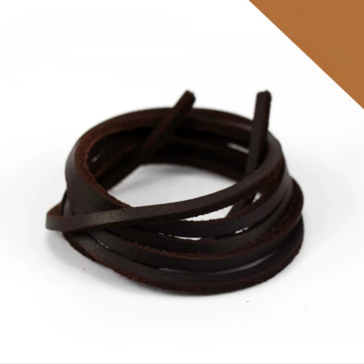 ShoeSpa Leather Shoelaces Shoe string Compatible with Dress Shoes Canvas Shoes and Martens 1 Pair