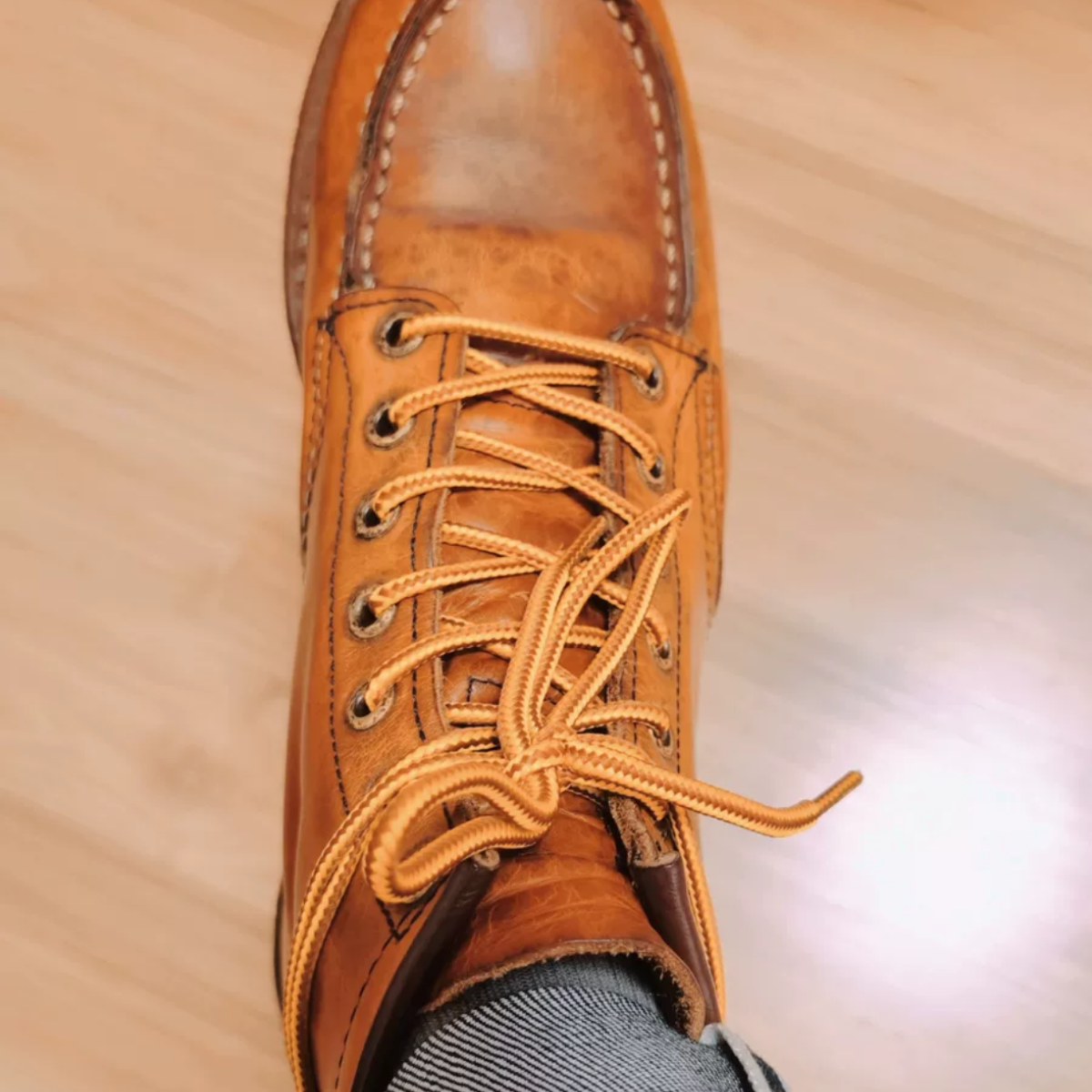 ShoeSpa Shoelaces Shoe string Compatible with Leather Boots Work Boots Martens and Timberland Boots 1 Pair