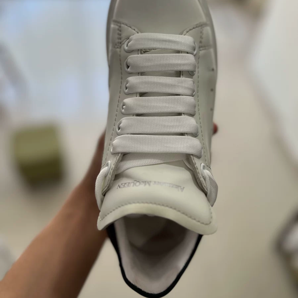 ShoeSpa Thickened White Shoelaces Shoe string Compatible with Alexander McQueen Shoes 2 Pairs