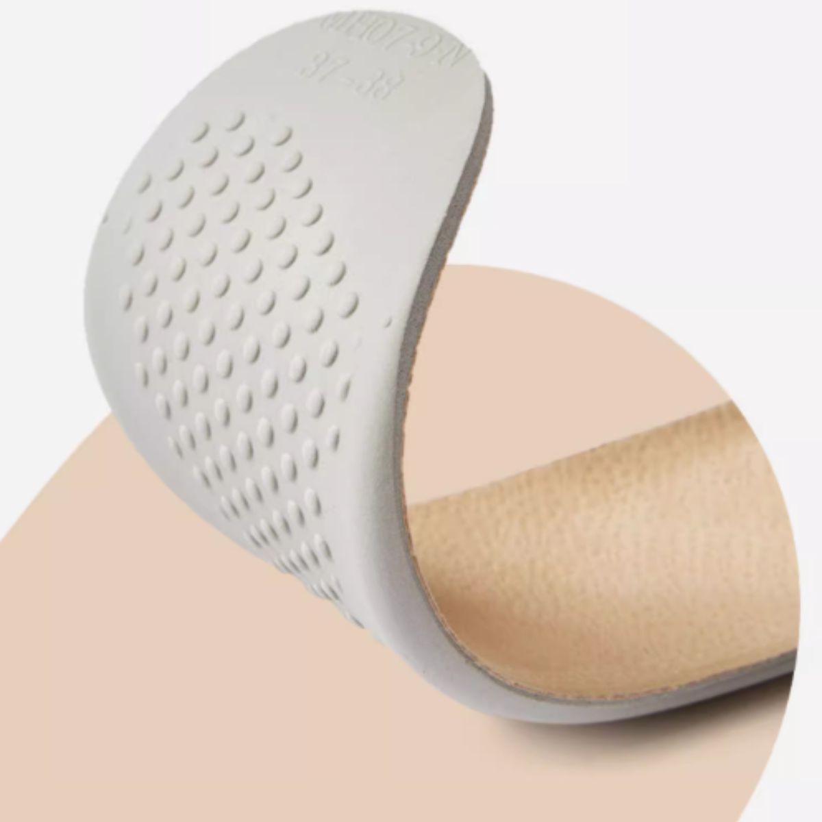 Shoespa Genuine Leather Latex Insole Compatible with McQueen Shoes 1 Pair