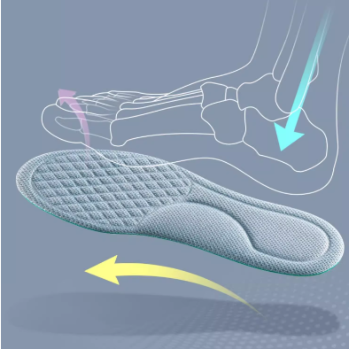 Shoespa Sweat-Absorbing & Antibacterial Thick Insoles Compatible with LV Trainer Shoes 1 Pair