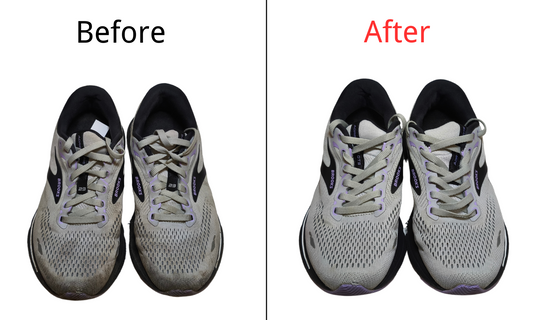 Before & After: Deep clean for Adrenaaline GTS brooks Running Shoes