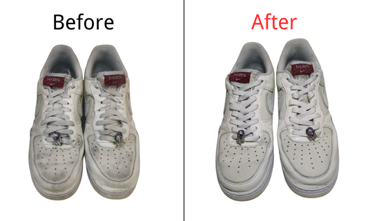 Before & After Magic!😍😍  For Clean Nike Air White! Shoe clean/sneaker clean
