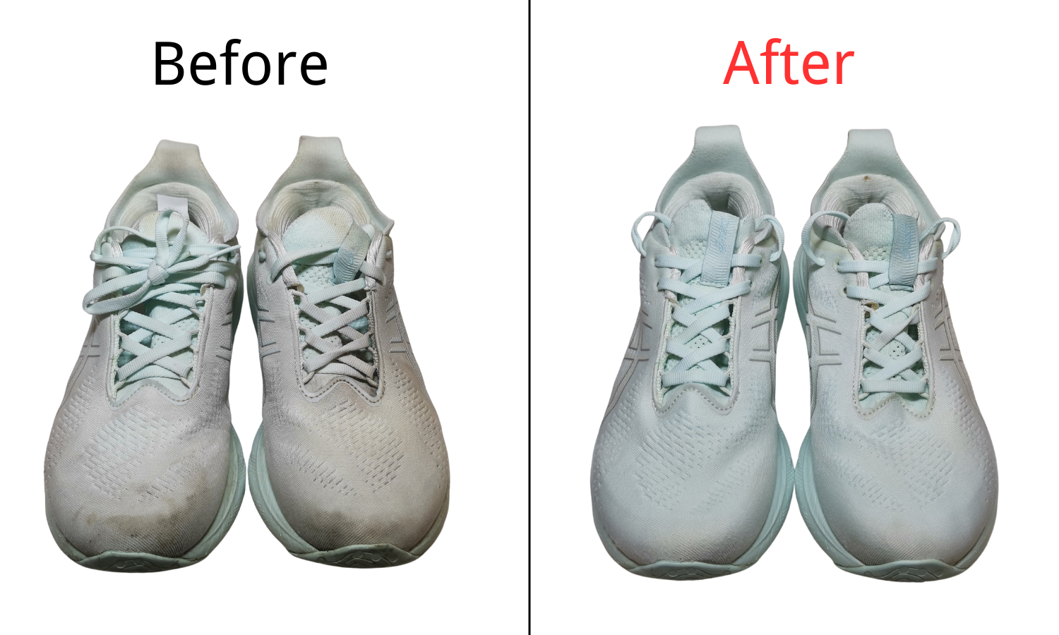 Before & After Magic!😍😍 For Clean Mesh Shoes! Shoe clean/sneaker clean ...