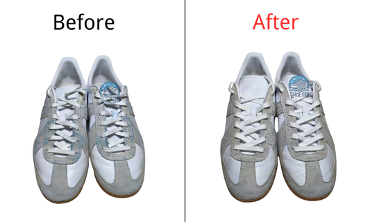 Jean marks on suede shoes? No problem — we can remove them!