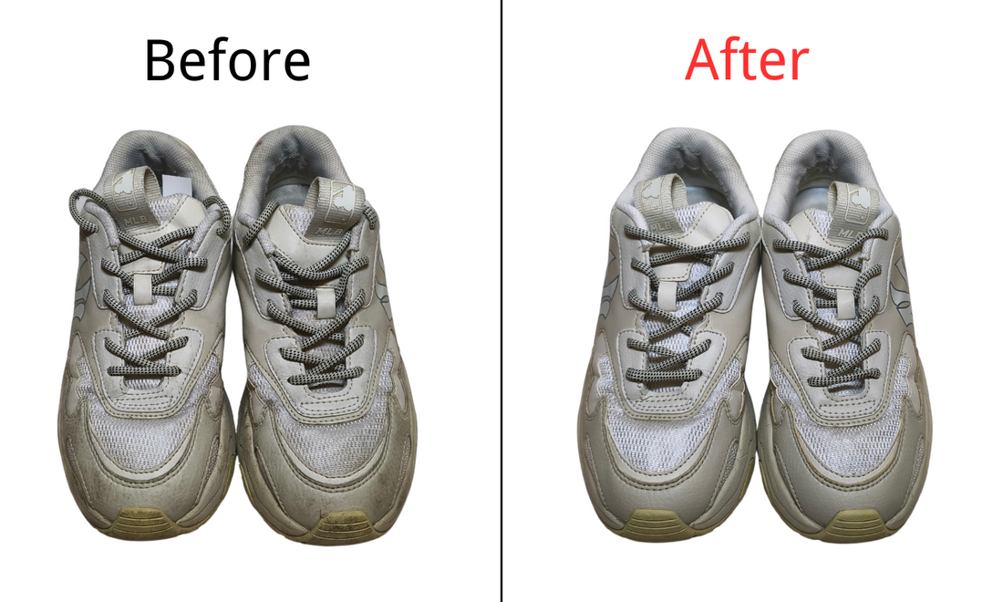 Before & After: Deep clean for MB Yankees shoes