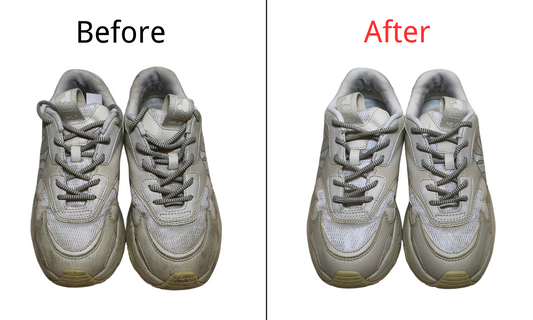 Before & After: Deep clean for MB Yankees shoes