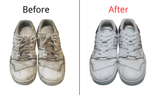 Before & After Magic!😍😍 For Clean Muddy shoes! Shoe clean/sneaker clean
