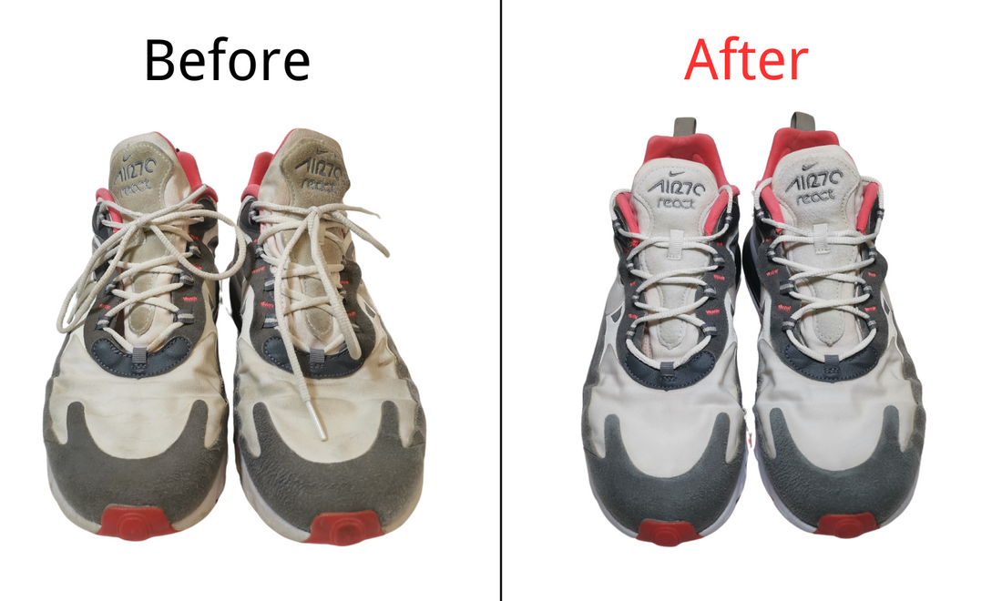 Before & After Magic!😍😍 For Clean Nike Air React! Shoe clean/sneaker clean