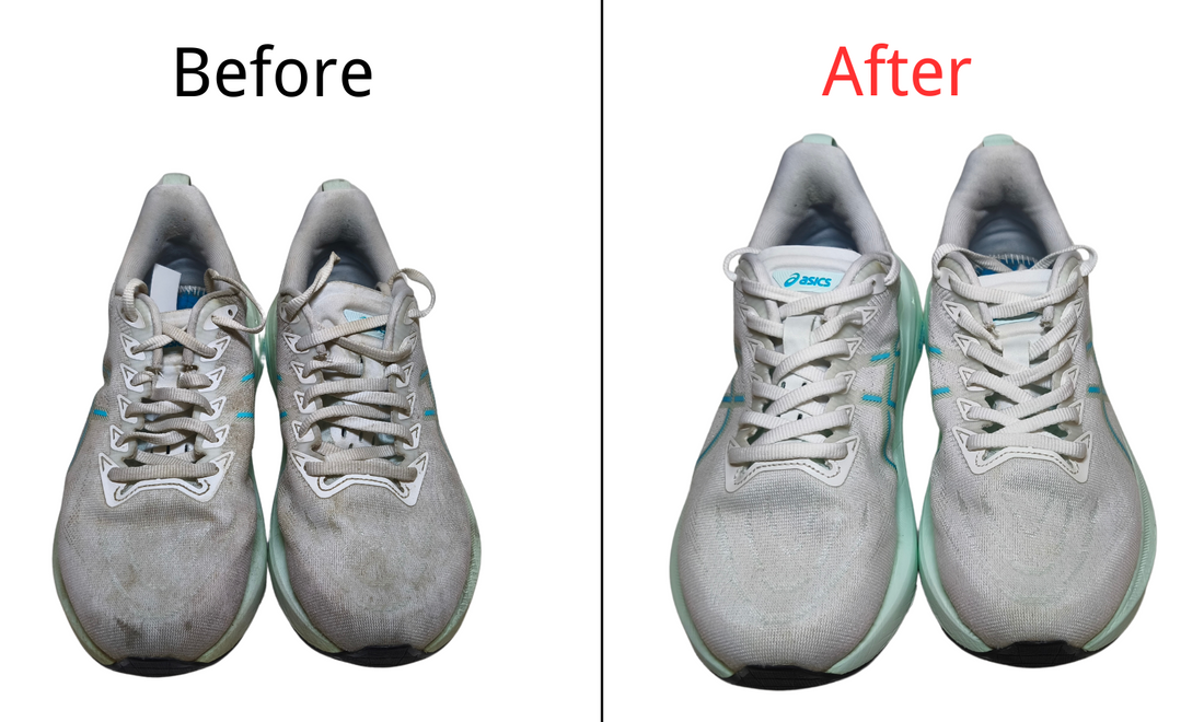 Visible shoe-cleaning results — Puma Nitro Running Shoes