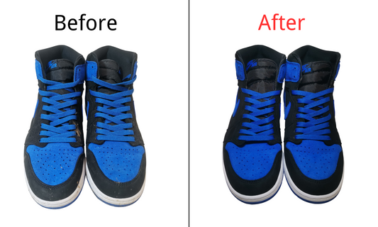 Amazing result😍😍! For Clean Nike Sude Hight Top!  Shoe clean/sneaker clean