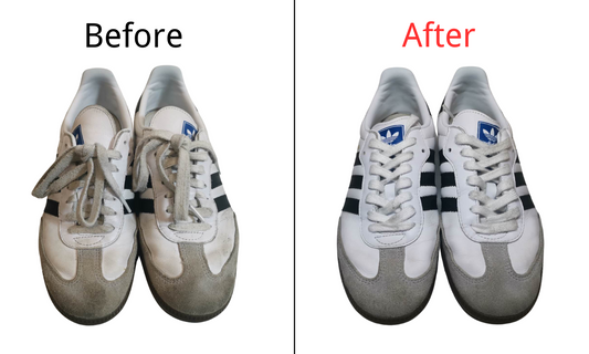 Before & After Magic!😍😍 For Clean Adidas SAMBA!  Shoe clean/sneaker clean