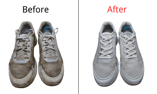 From dirty brown back to brilliant white!  For Sketchers Go Walk 7