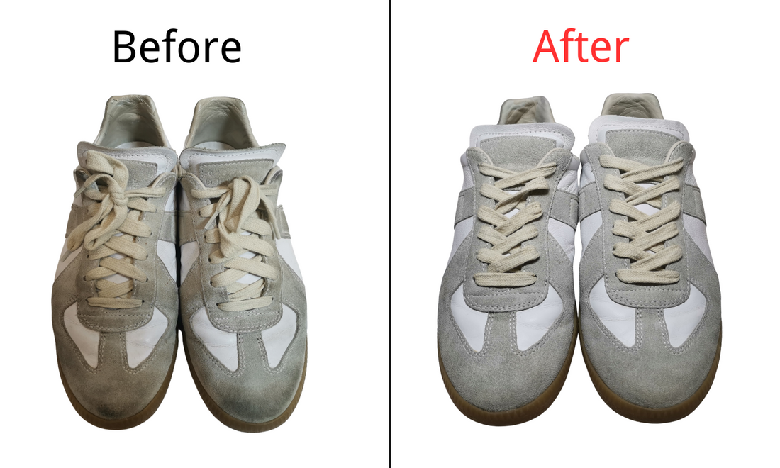 Before & After Magic! 😍😍 For Clean Suede Shoes! Shoe clean/sneaker clean