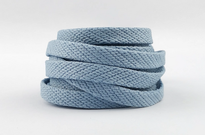 ShoeSpa Shoelace Shoe string Mist Blue Suitable for Canvas and Athletic Shoes, Compatible with Air Force 1, AJ1