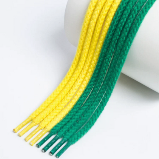 LANCEMAKER Cotton-Linen Braided Round Shoelaces Shoe string 7mm Multiple Colors Available Suitable for Sneakers Canvas Shoes and Athletic Shoes 1 Pair