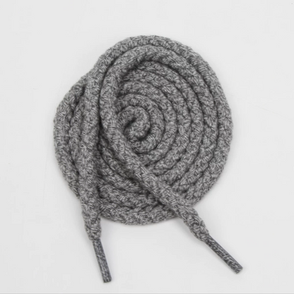 LANCEMAKER Cotton-Linen Braided Round Shoelaces Shoe string 7mm Multiple Colors Available Suitable for Sneakers Canvas Shoes and Athletic Shoes 1 Pair
