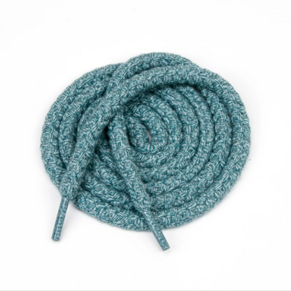 LANCEMAKER Cotton-Linen Braided Round Shoelaces Shoe string 7mm Multiple Colors Available Suitable for Sneakers Canvas Shoes and Athletic Shoes 1 Pair