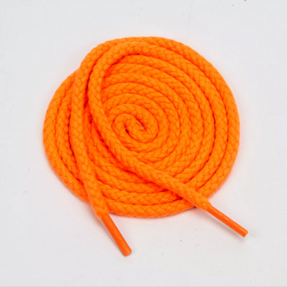 LANCEMAKER Cotton-Linen Braided Round Shoelaces Shoe string 7mm Multiple Colors Available Suitable for Sneakers Canvas Shoes and Athletic Shoes 1 Pair