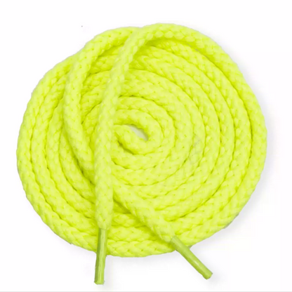 LANCEMAKER Cotton-Linen Braided Round Shoelaces Shoe string 7mm Multiple Colors Available Suitable for Sneakers Canvas Shoes and Athletic Shoes 1 Pair