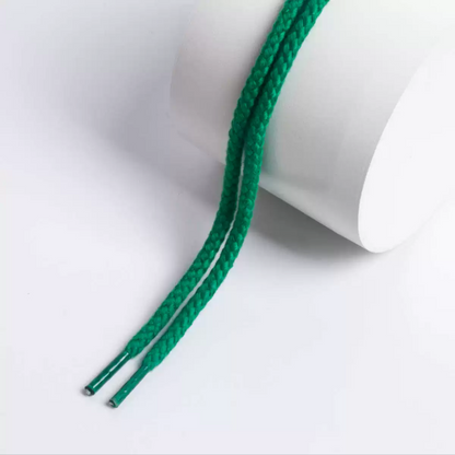 LANCEMAKER Cotton-Linen Braided Round Shoelaces Shoe string 7mm Multiple Colors Available Suitable for Sneakers Canvas Shoes and Athletic Shoes 1 Pair