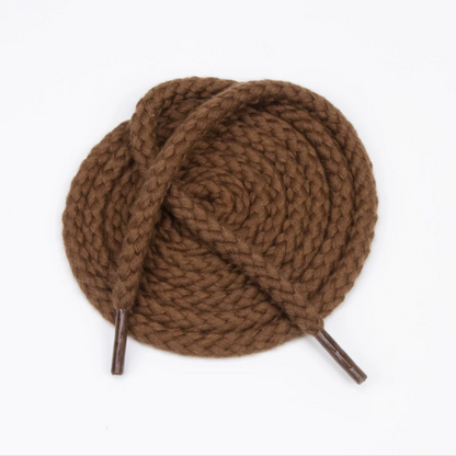 LANCEMAKER Cotton-Linen Braided Round Shoelaces Shoe string 7mm Multiple Colors Available Suitable for Sneakers Canvas Shoes and Athletic Shoes 1 Pair