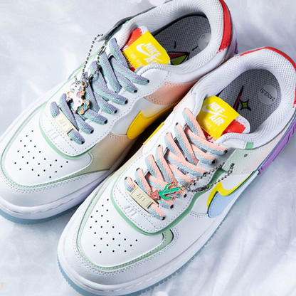 LANCEMAKER Cotton Shoelaces Shoe string Dual-Tone Macaron Edition & Sunflower Limited Edition Suitable for Sneakers Canvas Shoes and Athletic Shoes 1 Pair