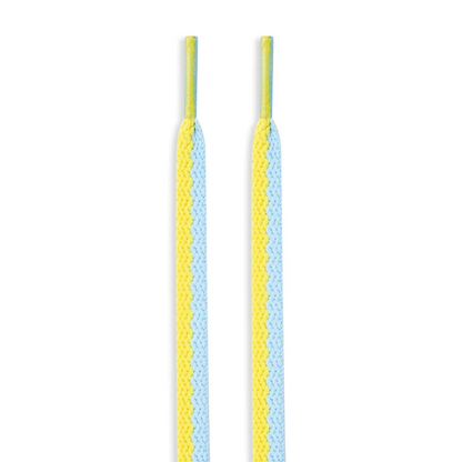 LANCEMAKER Cotton Shoelaces Shoe string Dual-Tone Macaron Edition & Sunflower Limited Edition Suitable for Sneakers Canvas Shoes and Athletic Shoes 1 Pair
