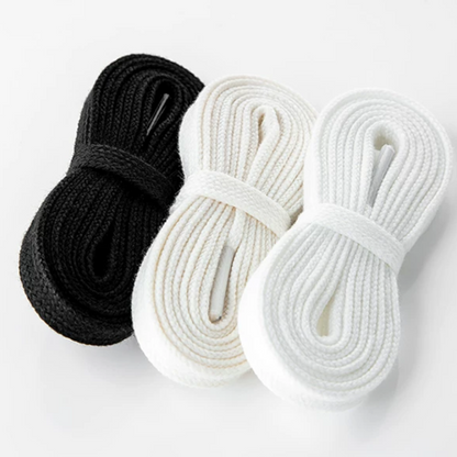 LANCEMAKER Cotton Shoelaces Shoe stringSuitable for Canvas and Athletic Shoes 2 Pairs