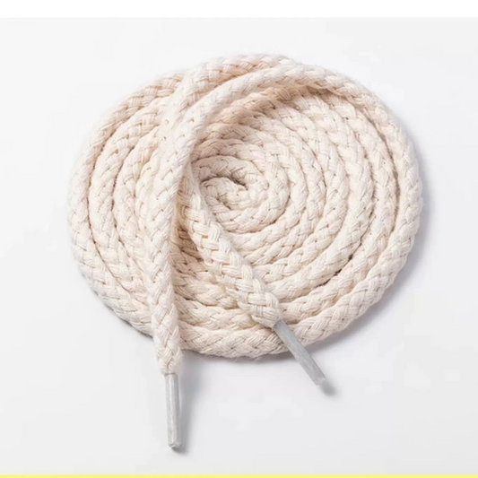 LANCEMAKER Compatible Shoelaces Shoe string Air Force 1 / DUNK Canvas Cotton 7mm Round Shoelaces × 2pc