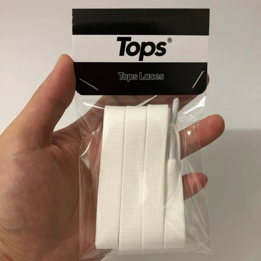 ShoeSpa Thickened White Shoelaces Shoe string Compatible with Alexander McQueen Shoes 2 Pairs
