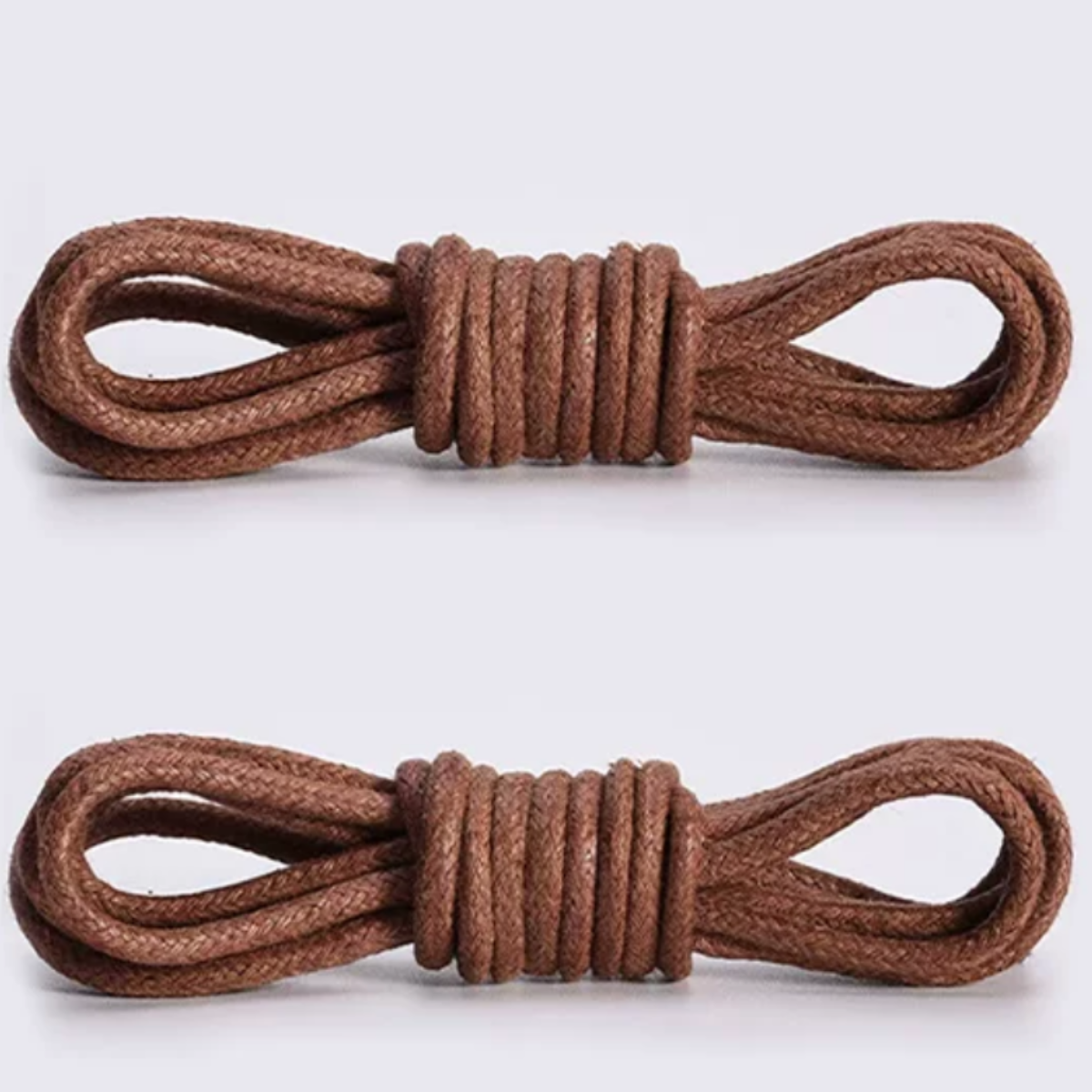 ShoeSpa Waxed Cotton Round Shoelaces Shoe string Compatible with Dress Shoes Canvas Shoes and Martens 2 Pairs