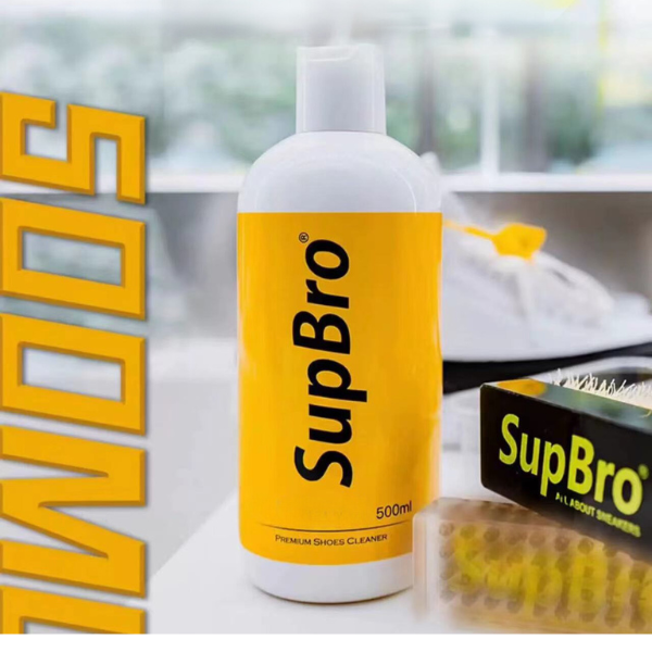 SupBro Premium Sneaker Care and Stain Remover Solution for White Shoes 500ml